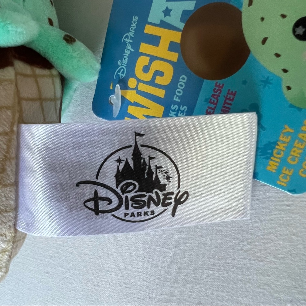NWT Disney Parks Wishables Limited Release Mickey Ice Cream Cone Plush - Picture 5 of 5